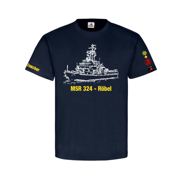 MSR 324 Röbel NVA Volksmarine Diver Special Master T-Shirt # 31186