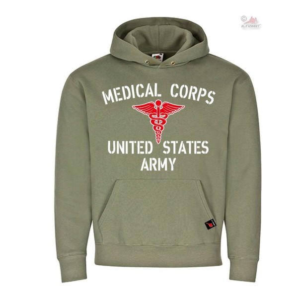 Hoodie Medical Corps US Army United States of America Medis Sanitäter #30710
