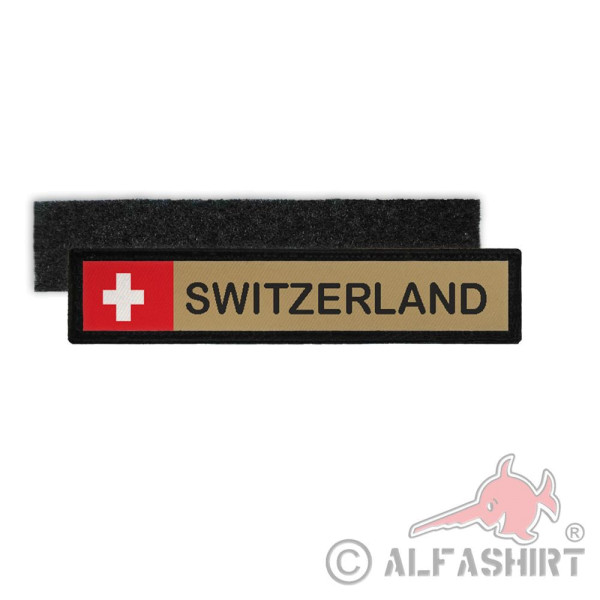 Switzerland Namenspatch Schweiz Land Flagge Militär Soldaten Aufnäher#37217