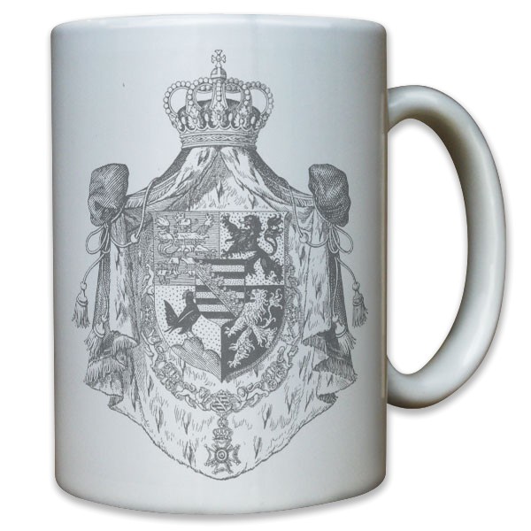 Wappen Herzogtum Sachsen-Coburg und Gotha Mittleres Adelsgeschlecht Tasse #11803