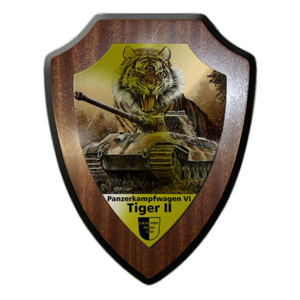 Wappenschild Lukas Wirp Königstiger Tiger II Panzer Division Köti Gemälde #23479