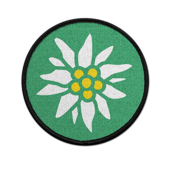 Edelweiß Patch Blume Gebirgsjäger GebJg Gams Wappen Abzeichen Emblem #22099