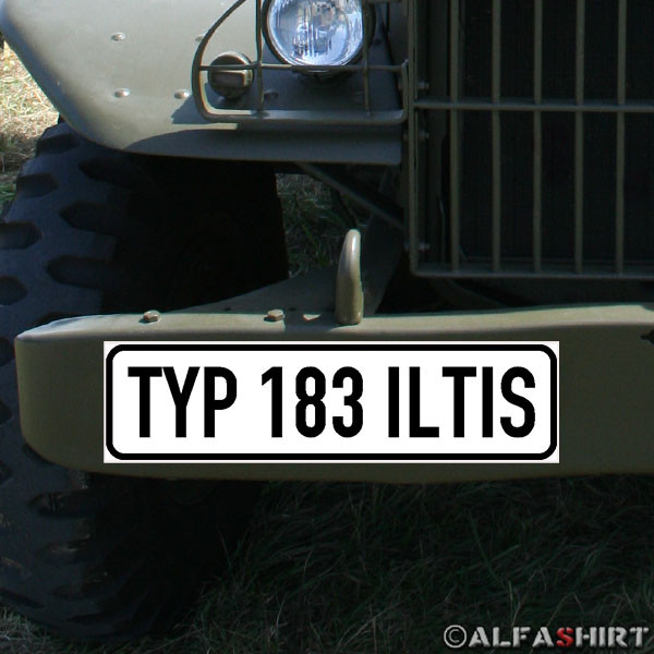 Magnetic shield type 183 Iltis Bundeswehr military vehicle Oldtimer # A1431