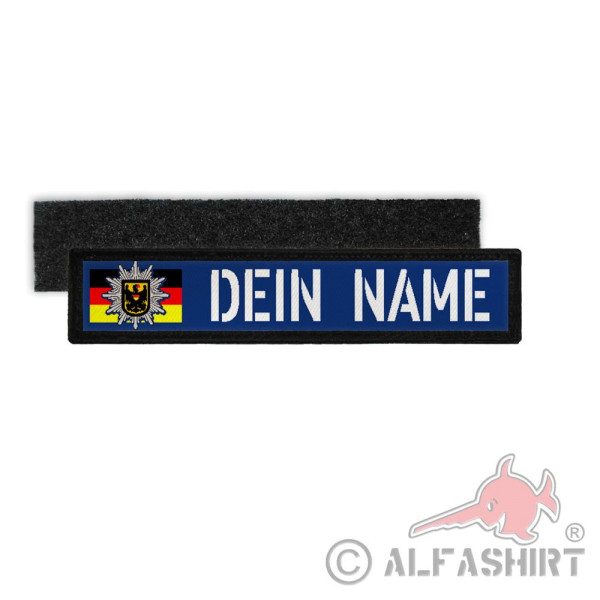 Patch Namens-Schild BPOL Klett Streifen Uniform Bundes-Polizei Namen #33173