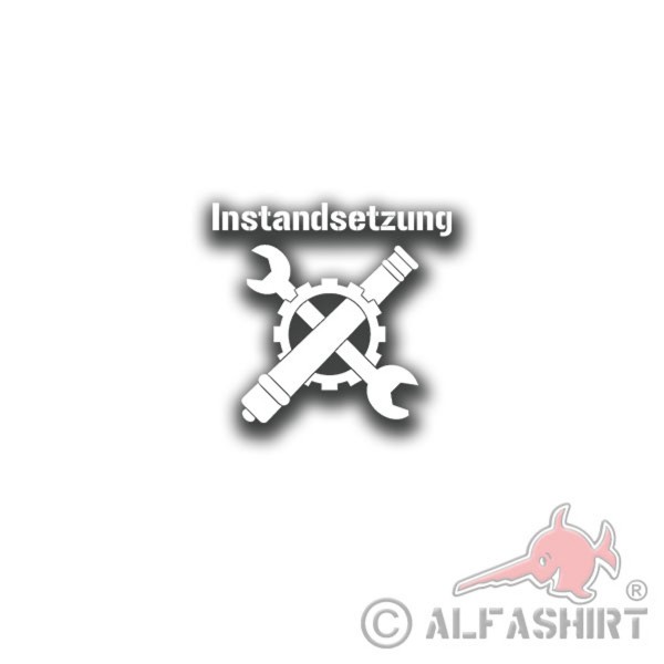 Aufkleber/Sticker INST Instandsetzung Wappen Abzeichen Schrauber 15x14cm A3048