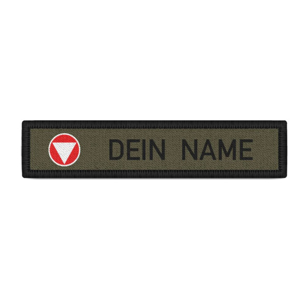 Bundesheer Namenschild Patch mit Namen Österreich BH Aufnäher Feldjacke #24349