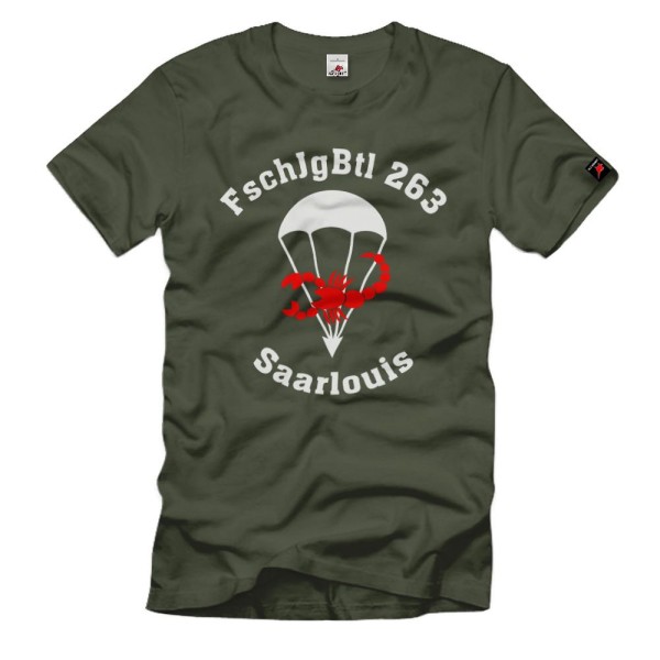 1 FschJgBtl 263 Bundeswehr Paratrooper Battalion Saarlouis - T Shirt # 38540