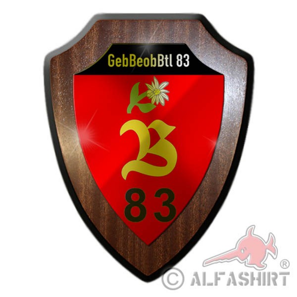 Wappenschild GebBeobBtl 83 Landsberg am Lech GFM von Leeb Kaserne Wappen #30366