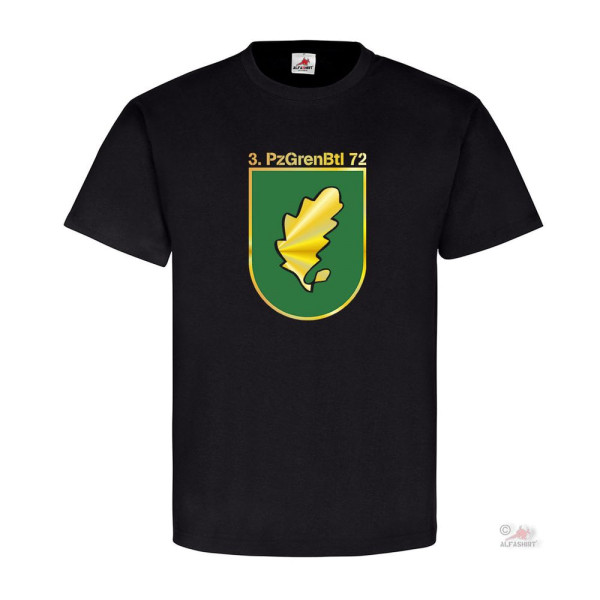 3 PzGrenBtl 72 Panzergrenadier Bataillon Kompanie Wappen BW T Shirt #18476