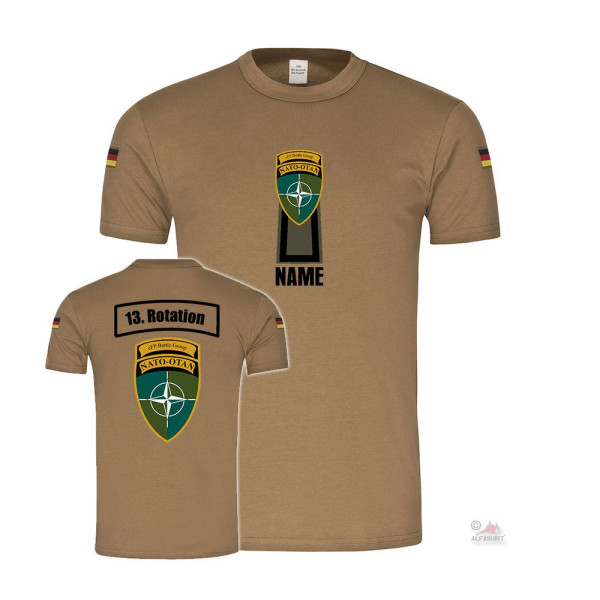 BW Tropen 13 Rotation Stabsunteroffizier eFP Battle Group Nato T-Shirt#41341