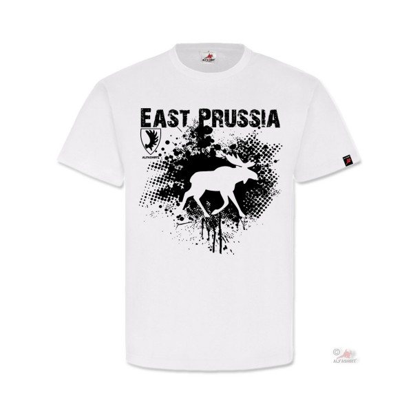 East Prussia Ostpreußen Elch Geweih Wappen Abzeichen Heimat T-Shirt#32156