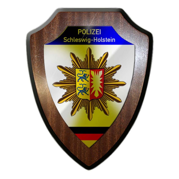 Wappenschild Polizei Schleswig-Holstein Wappen Abzeichen Kiel Dienstzeit #23081