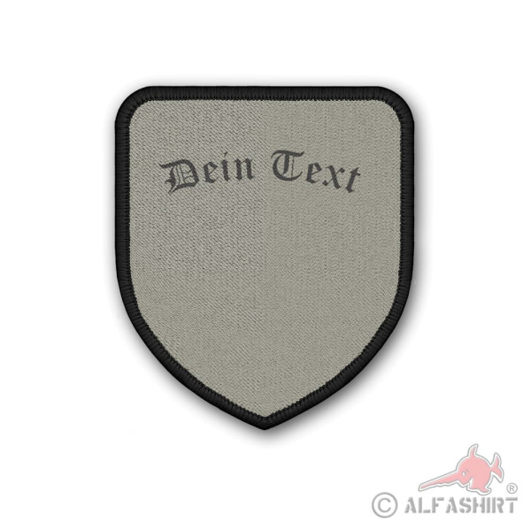 Patch Your Text Personalized Old English Desired Text RK 75x65mm # 37631