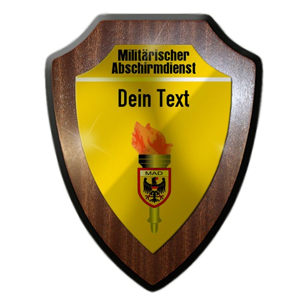 Wappenschild MAD personalisiert Militärische Abschirmdienst Bundeswehr #37337