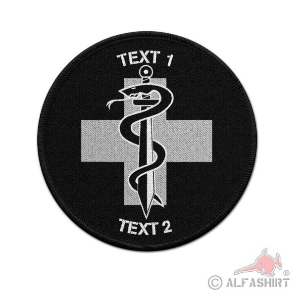 Patch 9cm Tactical Medic Custom Text Patch Paramedic Police Bundeswehr #39384