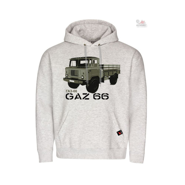 Hoodie GAZ-66 LKW Rusland Oldtimer NVA Pullover#36251