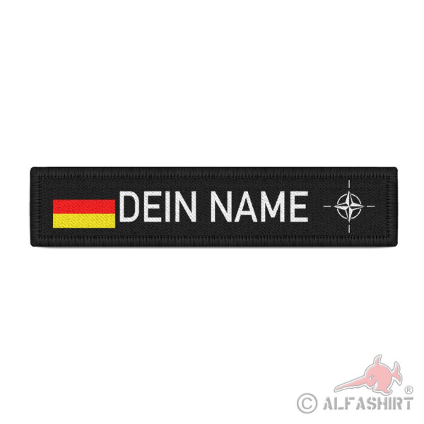 Deutschland Nato Namenschild Patch mit Namen Atlantisches Bündnis #42280