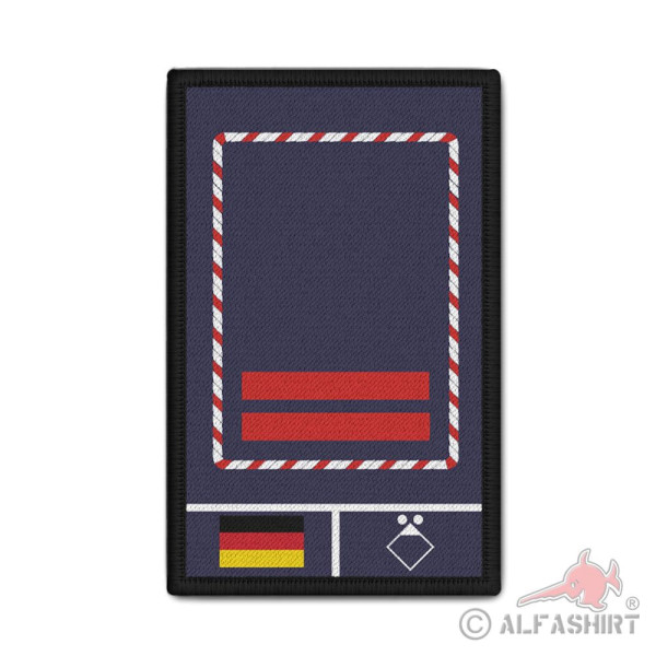 Rank Patch Fire Department Oberbrandmeister Gruppenfuhrer Uniform Badge #39475
