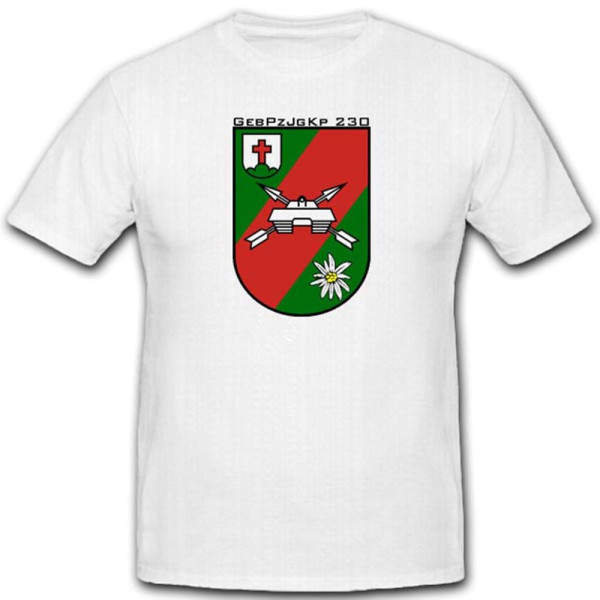 GebPzJgKp Gebirgs Panzer Jäger Kompanie Bundeswehr Heer Wappen - T Shirt #3060