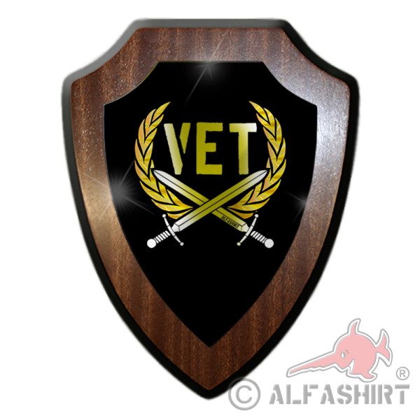 Heraldic shield VETERAN BW Bundeswehr foreign mission ISAF Afghanistan Mali # 27951