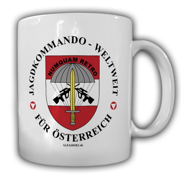 Tasse Jagdkommando Weltweit Österreich JaKdo Special Forces Abzeichen#21793