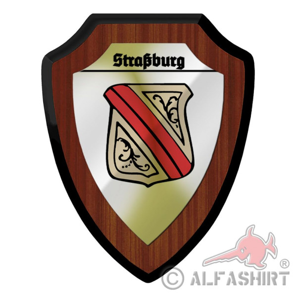 Wappenschild Straßburg Strasbourg Elsass Frankreich Bas-Rhin Grand Est#42043