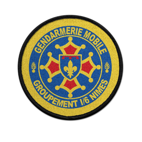 Patch GGM 1-6 Nimes Groupement Gendarmerie mobile France patch # 34001