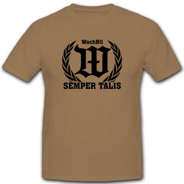 WachBtl SemperTalis Wachbataillon BMVG Bundeswehr Wappen - T Shirt #4807