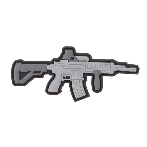 M4 Weapon Gun US MG 3D Rubber Patch 3x7cm # 27427