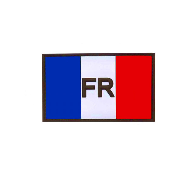 3D Rubber Patch France République francaise France Armed Forces 8x5cm # 16259