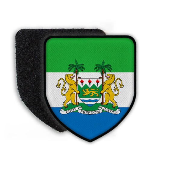 Patch Flag of Sierra Leome Flagge Wappen Zeichen Landesflagge #21330