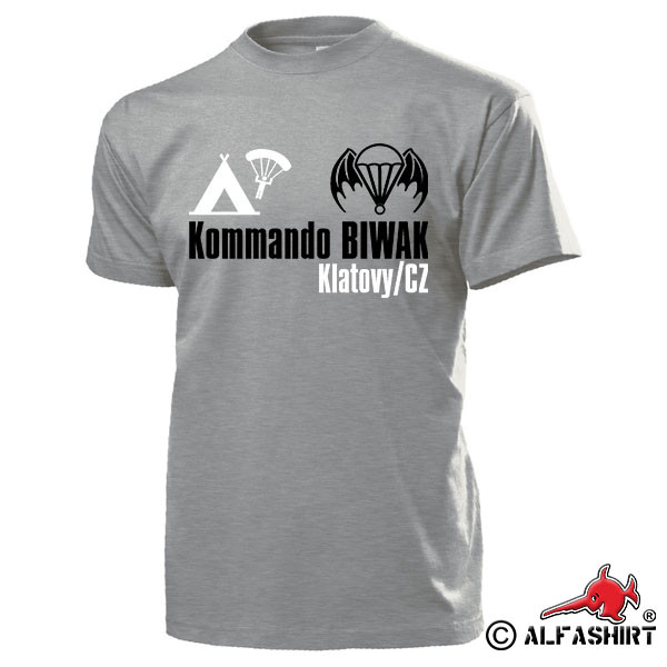 Kommando BIWAK Fallschirmjäger Klatovy Tschien Fallschirmspringer T Shirt #15519