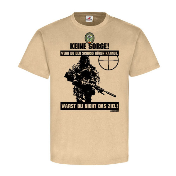 Deutscher Scharfschütze BW Sniper Schuss hören Ziel Ghillie Suit T-Shirt #20399