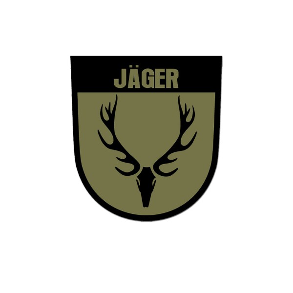 Jäger Geweih Hirsch Flinte Jagd Wildtiere Revier Förster Wald 7cm#A5577