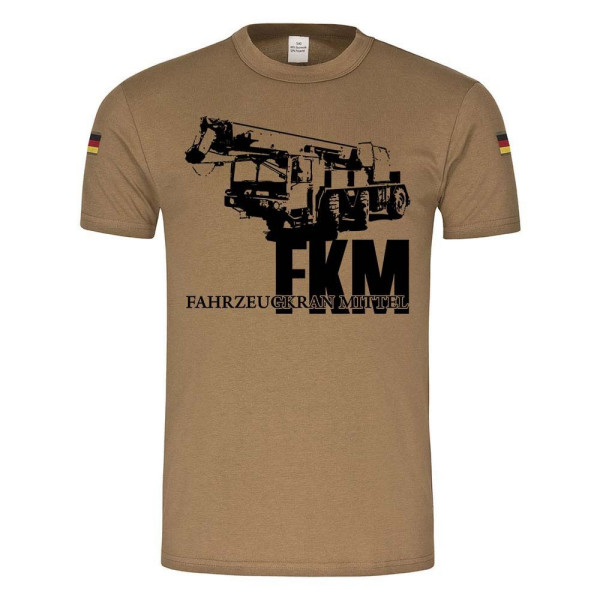 BW Tropen FKM Kran Fahrzeugkrahn Mittel Bundeswehr Pionier T-Shirt #24357