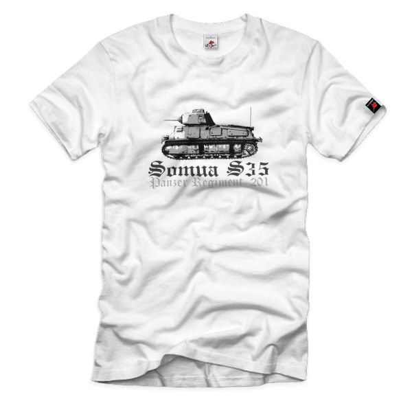 WK Frankreich Streitkräfte Fahrzeug Panzer Samua S35- T Shirt #3872