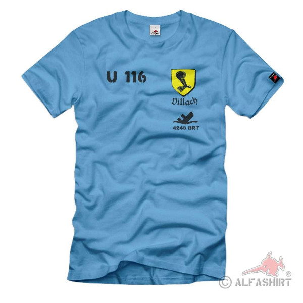 U116 Submarine Marine Submarine Miner Coat of Arms Villach T Shirt # 420