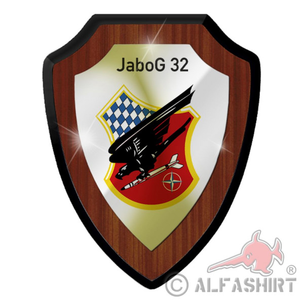 Heraldic shield JaboG 32 fighter-bomber squadron Luftwaffe Bundeswehr # 37499