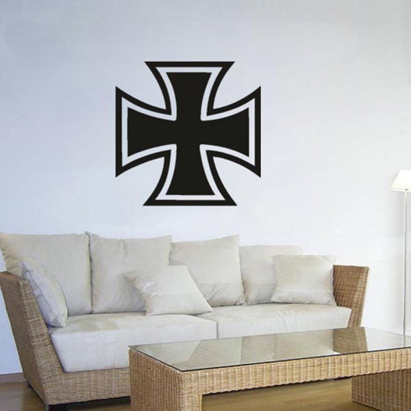 Eisernes Kreuz Ek Wappen Abzeichen Emblem - (ca. 45x45cm schwarz) #3437
