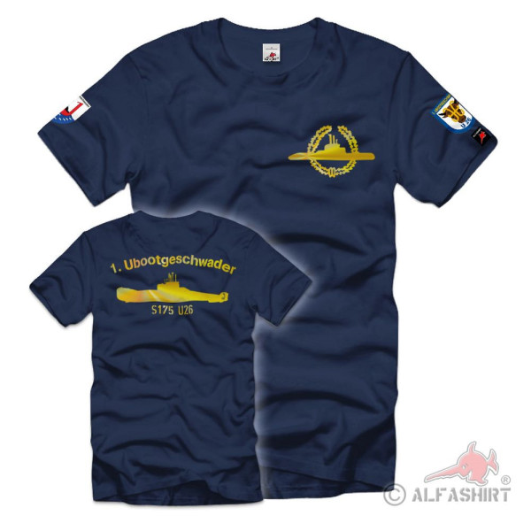 1 Ubootgeschwader U26 S175 U-Boot Bundes-Marine Bundeswehr T-Shirt # 36535
