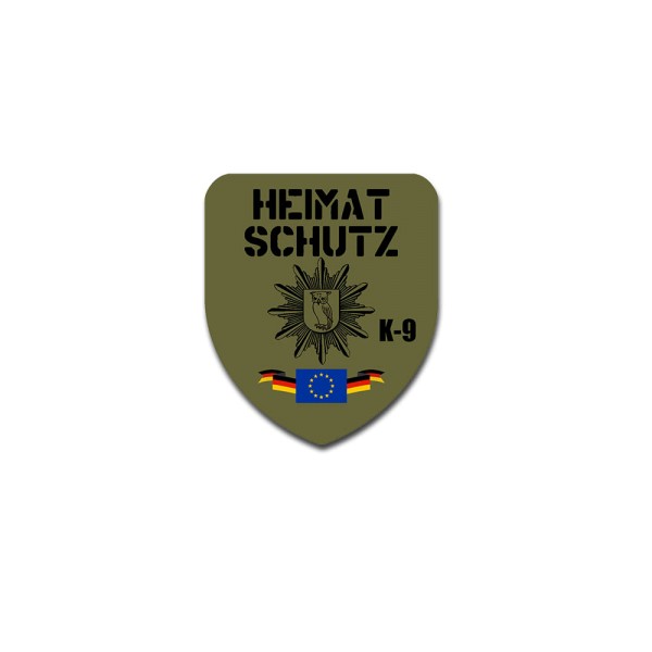 Aufkleber/Sticker Heimatschutz Feldmütze K9 Wache Soldat Kämpfer 6x7cm #A4976