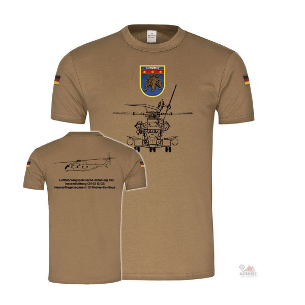 BW Tropics Army Aviation Regiment 15 Rheine-Bentlage Bundeswehr T-Shirt #39268