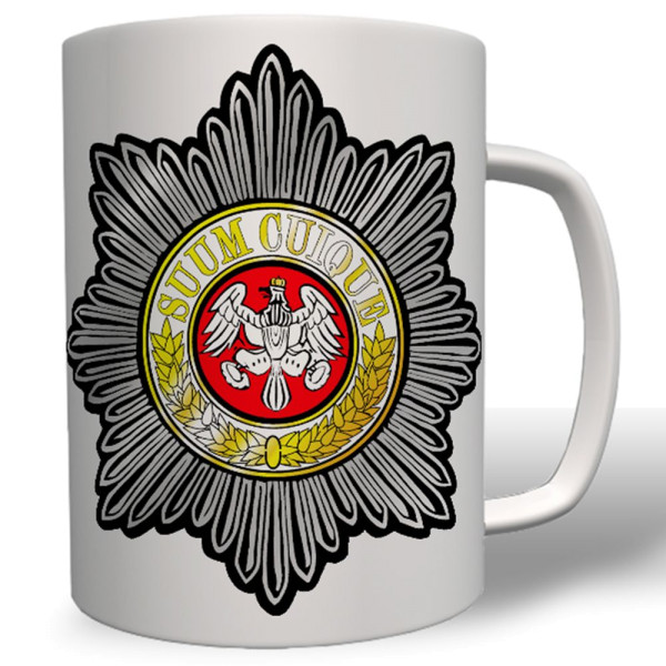 Barettabzeichen Wappen Emblem Einheit Truppe Suum Cuique Becher Kaffee #3169t