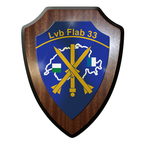 Wappenschild - Lehrverband Fliegerabwehr 33 - LVb Flab 33 Schweizer #11915