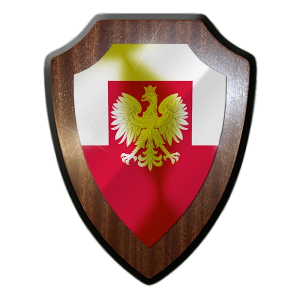 Polen Polnisch Warschau Warszawa Polska Republik Wappen Wandschild #27294
