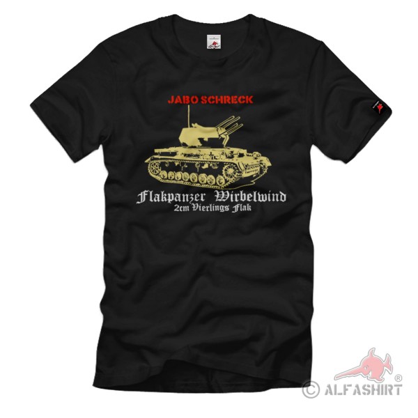 Flak Panzer Wirbelwind 2cm Quadruple Flak Normandy Heer T-Shirt # 1891