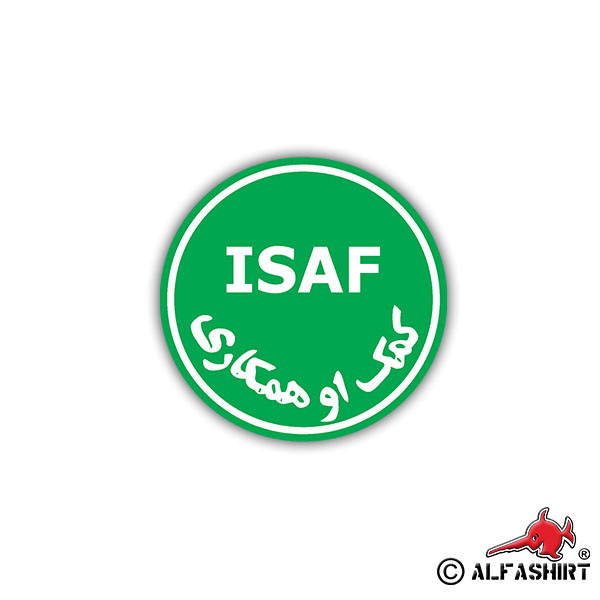 Sticker ISAF Afghanistan Nato United Nations Coat of Arms 7x7cm A798
