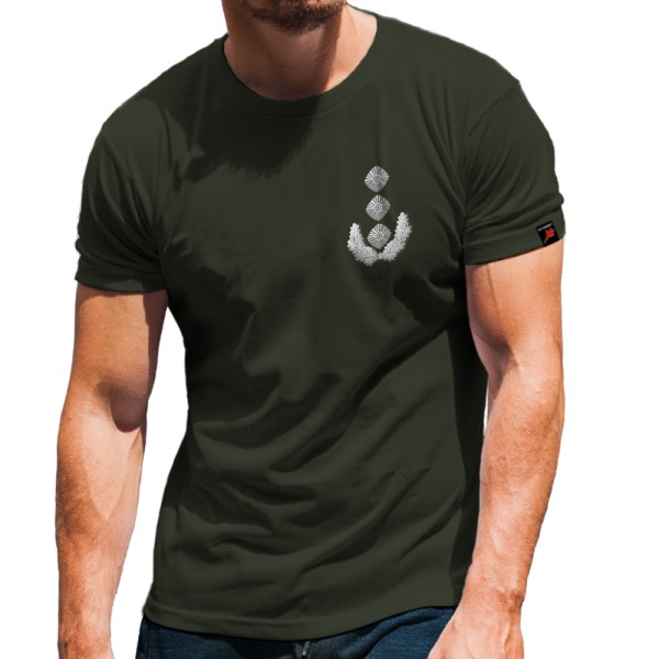 Oberst Dienstgrad Bundeswehr BW Schulterklappe Aufschiebeschlaufe T-Shirt#31701