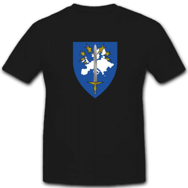 Eurocorps Verband Militäri Multinational Nato Ausbildung - T Shirt #3346