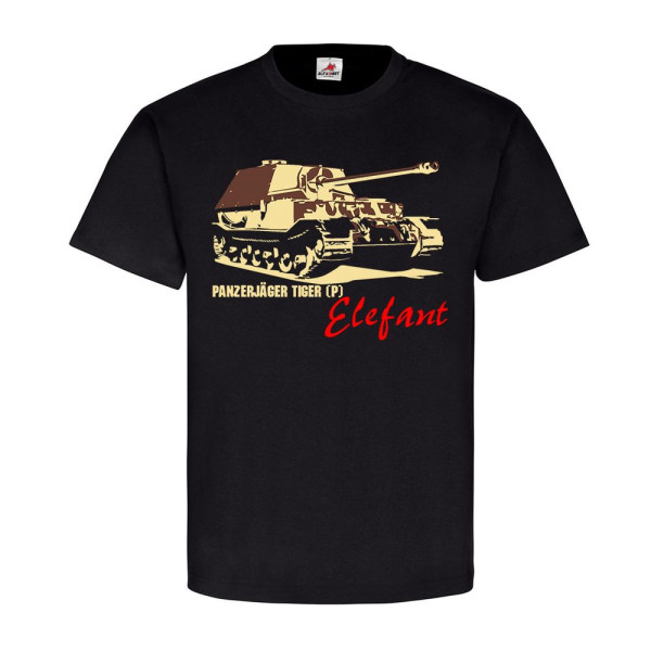 Panzerjäger Elefant TYP2 Panzer Tiger P Ferdinand SdKfz 184 - T Shirt #14496